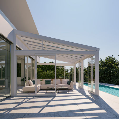 Véranda en verre - GRANDE - SCHILDR Inc - en aluminium / en polycarbonate / professionnelle