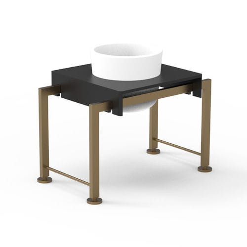 Jardinière en acier - MIKO  - TERZADIMENSIONE - en acier inoxydable brossé / en céramique / en grès cérame