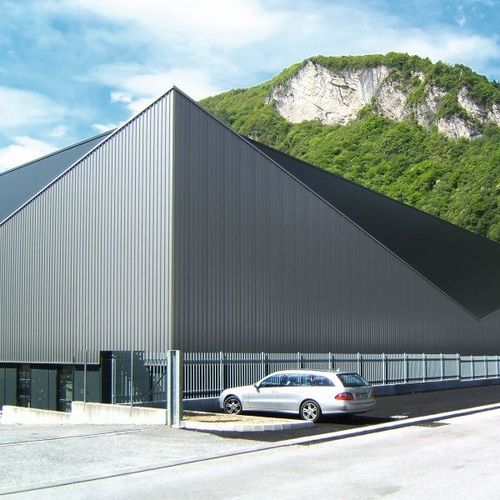 Panneau sandwich isolant pour toiture - ISOCOP 5G - ISOMEC - face en aluminium / âme en polyisocyanurate PIR / âme en polyuréthane PUR