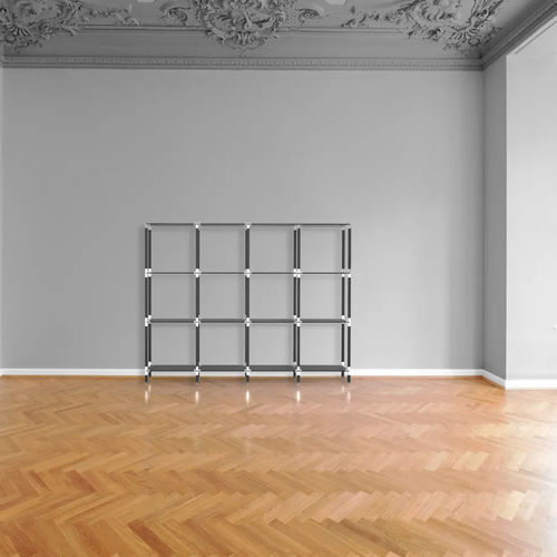 Système d'étagères mural - Library 190/120 - tRACK by Kesseböhmer GmbH - autoportant / contemporain / en acier à revêtement par poudre