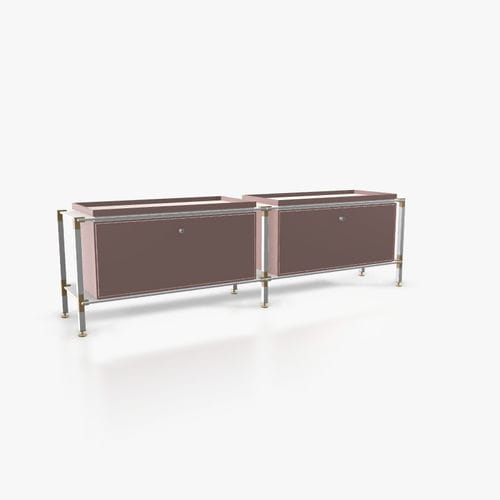 Buffet contemporain - L.2.900.1.2.AZ.TA.1 - tRACK by Kesseböhmer GmbH - en placage de bois / en MDF laqué / en acier à revêtement par poudre