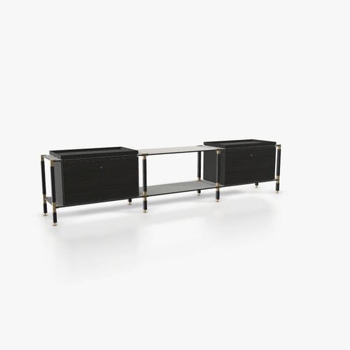Buffet contemporain - L.3.750.1.2.AZ.TA.1 - tRACK by Kesseböhmer GmbH - en placage de bois / en MDF laqué / en acier à revêtement par poudre