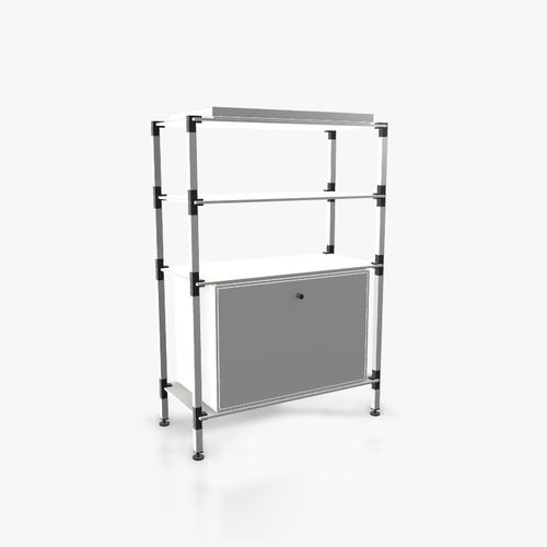 Buffet contemporain - H.1.750.3.1.KU.TA.1 - tRACK by Kesseböhmer GmbH - en placage de bois / en MDF laqué / en acier à revêtement par poudre