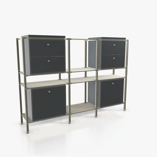 Buffet haut - H.3.600.3.4.DU.TA.1 - tRACK by Kesseböhmer GmbH - contemporain / en placage de bois / en MDF laqué