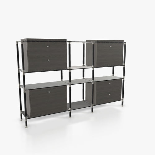 Buffet haut - H.3.750.3.4 DU.TA.1 - tRACK by Kesseböhmer GmbH - contemporain / en placage de bois / en MDF laqué