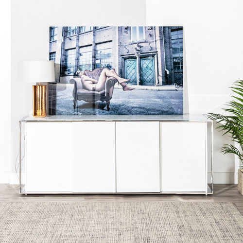 Buffet contemporain - SUITE - CAMINO A CASA - en MDF / aggloméré / à portes coulissantes