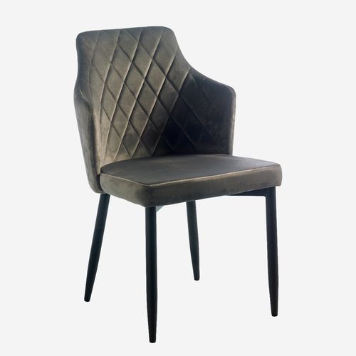 Chaise de salle à manger classique - LAUREN BACALL  - CAMINO A CASA - d'intérieur / en tissu / avec piètement en MDF