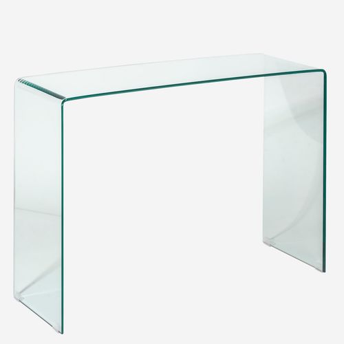 Console contemporaine - TRANSOPARENTE - CAMINO A CASA - en verre / avec piètement en verre / rectangulaire