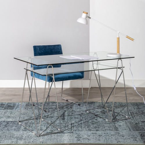 Bureau sur pied - PEAKS - CAMINO A CASA - contemporain / en verre trempé / droit