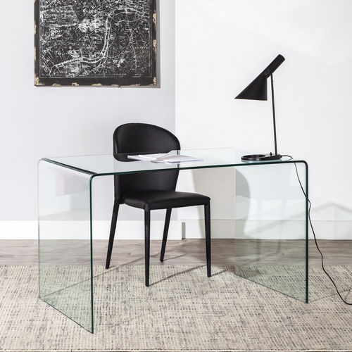 Bureau sur pied - 611-015002-CLEAR - CAMINO A CASA - contemporain / en verre / droit