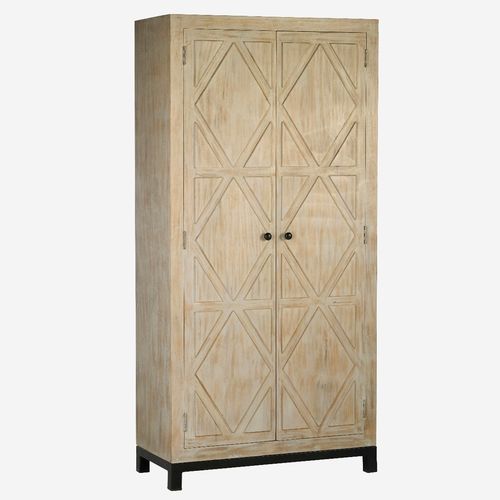 Armoire contemporaine - KOH - CAMINO A CASA - en bois peint / à portes battantes / grise