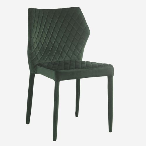 Chaise de salle à manger contemporaine - EXPLORE - CAMINO A CASA - d'intérieur / en velours / avec piètement en MDF