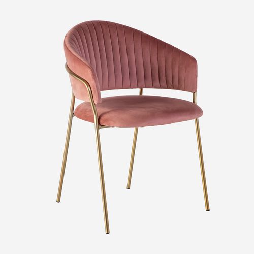 Chaise de salle à manger contemporaine - 553-022010-ROSA - CAMINO A CASA - d'intérieur / en tissu / avec piètement en métal