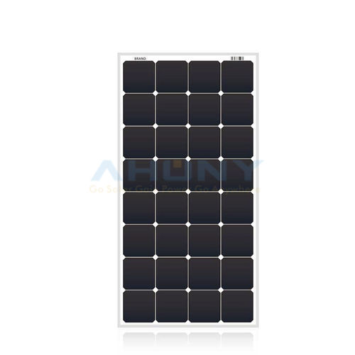Panneau solaire photovoltaïque monocristallin - ERIGID M120W - SHENZHEN AHONY POWER CO.,LTD - semi-rigide / noir / montage vertical