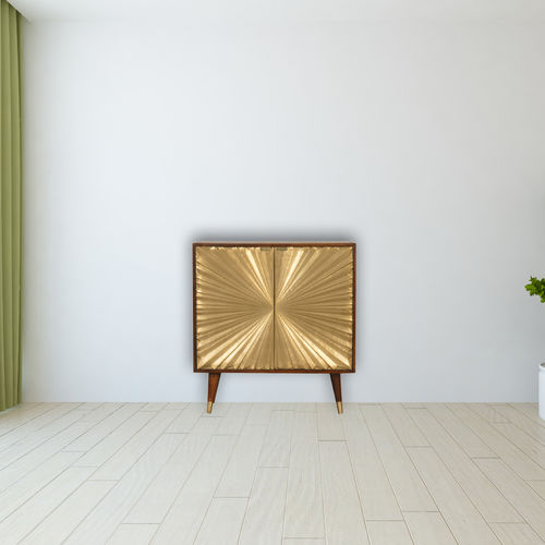 Buffet de style scandinave - MANILA  - Artisan Furniture - en bois massif / en laiton / en cuivre