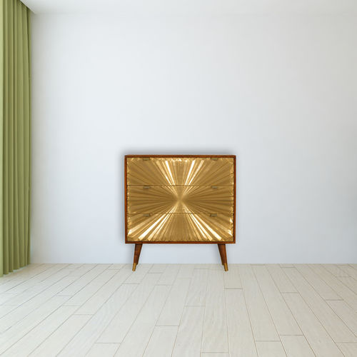 Commode design scandinave - MANILA  - Artisan Furniture - en bois massif / en laiton / en cuivre