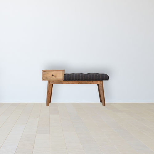 Banquette design scandinave - PEWTER TWEED - Artisan Furniture - en tissu / avec piètement en bois massif / en bois massif