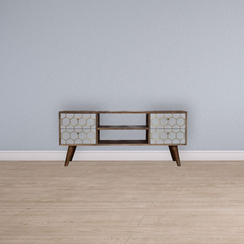 Meuble multimédia contemporain - CASSIA  - Artisan Furniture - avec tiroirs / pour usage résidentiel / en bois peint
