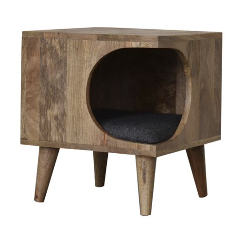 Lit pour chien en bois massif - NORDIC - Artisan Furniture - avec coussin amovible