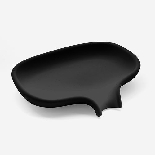 Porte-savon en silicone - FLOW - BATH BAZAAR - noir