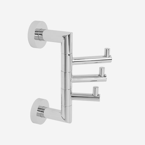Patère contemporaine - HOTEL - BATH BAZAAR - en laiton / en inox / triple