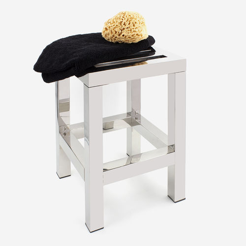 Tabouret contemporain - PLAZZA - BATH BAZAAR - en métal / avec piètement en acier inoxydable / pour hôtel