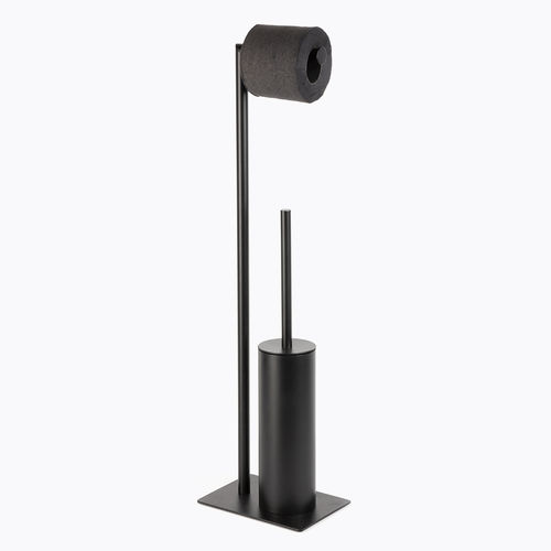 Porte brosse de toilettes en inox - DALLAS - BATH BAZAAR - au sol / noir / multifonction