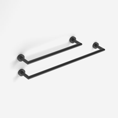 Porte-serviettes 1 barre - Chicago - BATH BAZAAR - mural / en inox / noir