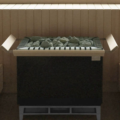 Poêle de sauna électrique - Pyro 4 - Fire Ice Systemtec Georg Zelger e.K. - 0 - 5 kW / 20 kW - 50 kW / au sol