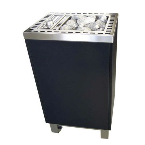 Poêle de sauna électrique - tHERMOS tm48-v - Fire Ice Systemtec Georg Zelger e.K. - 5 kW - 10 kW / 10 kW - 20 kW / au sol