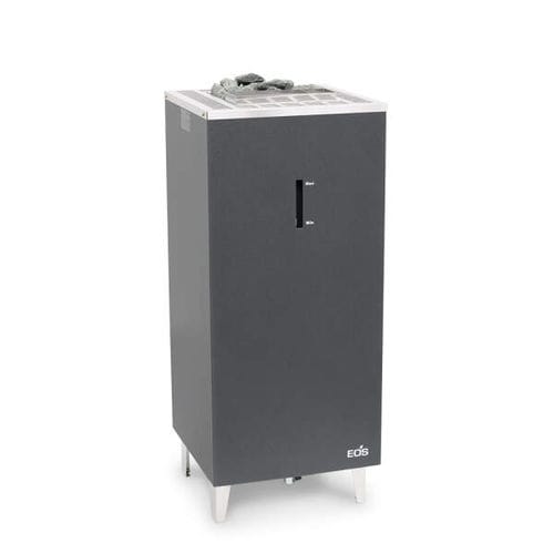 Poêle de sauna électrique - eos Bi-O Cubo - Fire Ice Systemtec Georg Zelger e.K. - 5 kW - 10 kW / 10 kW - 20 kW / au sol