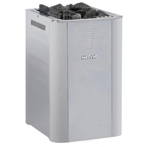 Poêle de sauna à bois - Harvia 36 Duo - Fire Ice Systemtec Georg Zelger e.K. - en inox / contemporain / gris