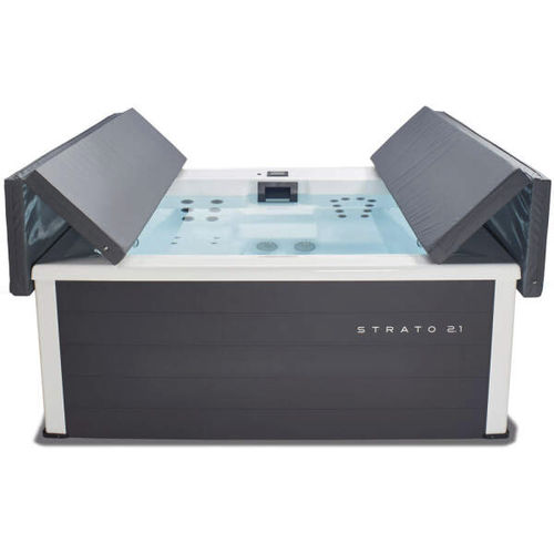 Spa hors-sol - Strato 2.1 - Fire Ice Systemtec Georg Zelger e.K. - carré / 4 places / en aluminium