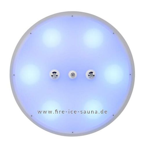 Pommeau de douche au plafond - 640-21392-1 - Fire Ice Systemtec Georg Zelger e.K. - rond / pluie / avec éclairage intégré