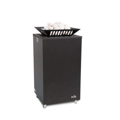 Poêle de sauna électrique - eos Cubo Avantgarde - Fire Ice Systemtec Georg Zelger e.K. - 10 kW - 20 kW / 5 kW - 10 kW / au sol