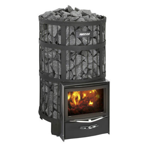 Poêle de sauna à bois - Harvia Legend 300 - Fire Ice Systemtec Georg Zelger e.K. - 20 kW - 50 kW / au sol / en acier