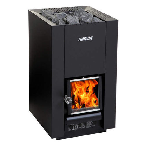Poêle de sauna à bois - Harvia Linear 16 - Fire Ice Systemtec Georg Zelger e.K. - 10 kW - 20 kW / au sol / en métal