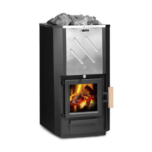 Poêle de sauna à bois - FinTec Iwo Reflex - Fire Ice Systemtec Georg Zelger e.K. - 9 kW / au sol / en métal