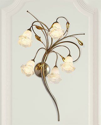 Applique murale classique - 1700/5A - LAM Export - d'intérieur / en acier / en verre