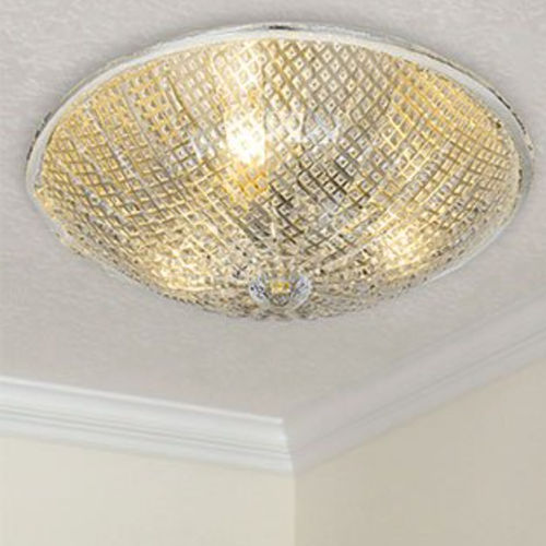 Plafonnier classique - 3512/PL55 - LAM Export - rond / en verre / en acier