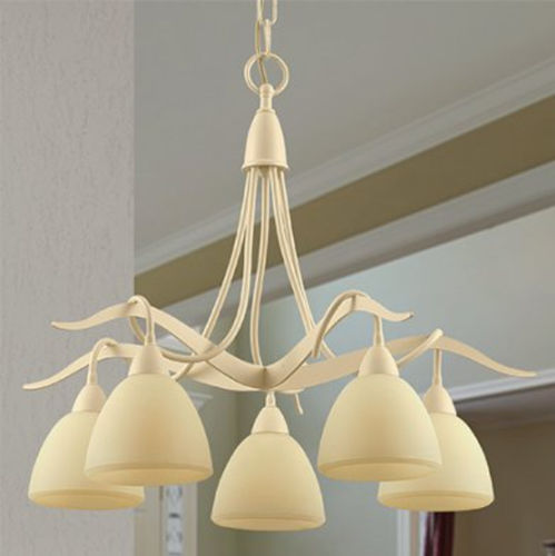 Lustre classique - 4280/5 - LAM Export - en verre / en acier / 5 ampoules