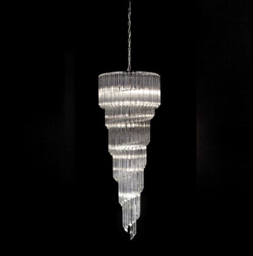 Lustre classique - 6690/S12 - LAM Export - en verre / en acier / 12 ampoules