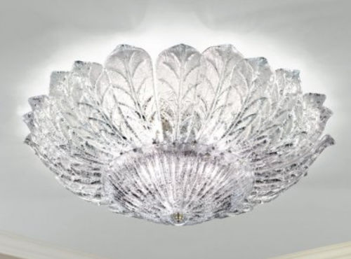 Plafonnier classique - 6705/PL24 - LAM Export - rond / en verre / en acier