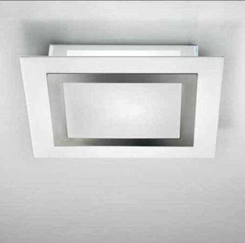 Plafonnier contemporain - FRAME-PL - LAM Export - carré / en verre / en acier