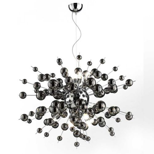 Lustre contemporain - BIG BANG - LAM Export - en verre / en acier / 12 ampoules