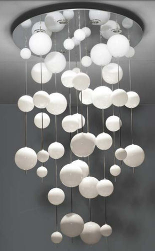 Plafonnier contemporain - BERENICE - LAM Export - droit / vertical / en verre