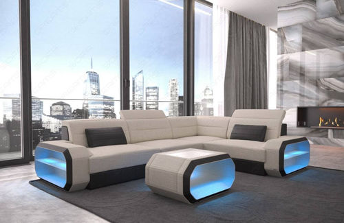 Canapé modulable - Verona L  - Sofa dreams - d'angle / contemporain / en tissu