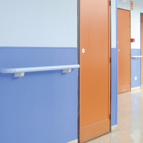 Main courante en PVC - HREB-6  - CS Construction Specialties - aluminium / avec traitement antimicrobien / pour personnes à mobilité réduite