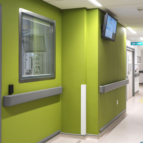 Main courante en enduit - HRB-4C - CS Construction Specialties - PETG / aluminium / pour personnes à mobilité réduite