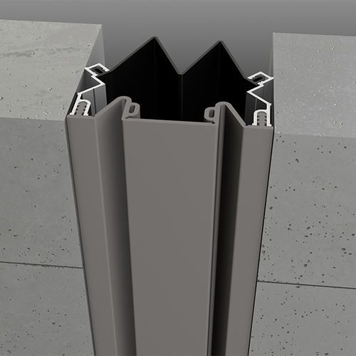 Couvre-joint PVC - SF SERIES - CS Construction Specialties - en aluminium extrudé / pour joint de dilatation